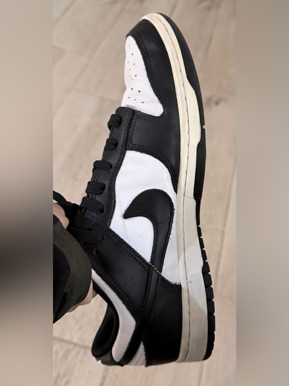 Nike Dunk Low Panda Black White Men’s Size 9 – Good Condition - Picture 5 of 8